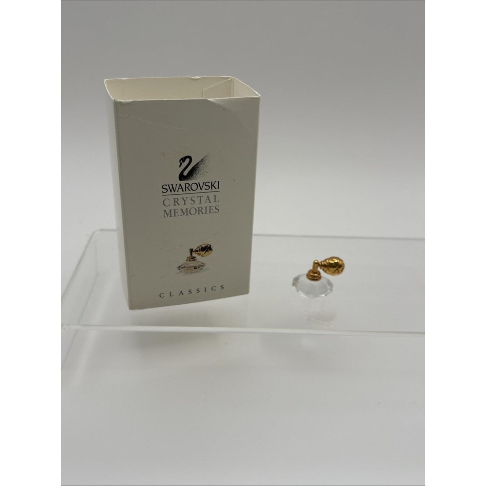 Vtg~Swarovski~Crystal Memories~Mini Perfume Bottle~IOB